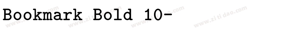 Bookmark Bold 10字体转换